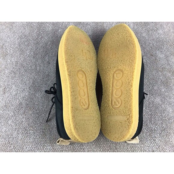 ECCO Crepetray Shoes Women’s Sz US 10/EU 41 Black Suede Derby Casual Gum Outsole - Picture 12 of 14